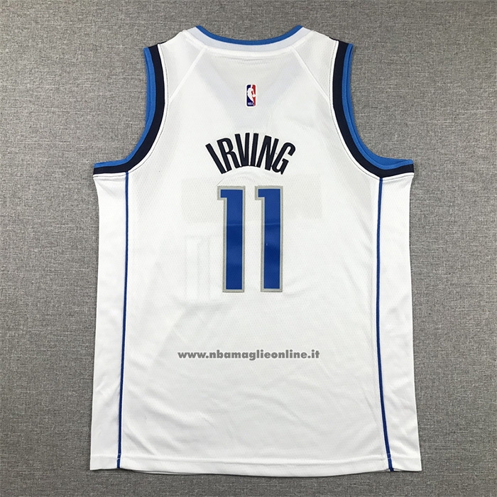 Maglia Bambino Dallas Mavericks Kyrie Irving #11 Association 2022-23 Bianco